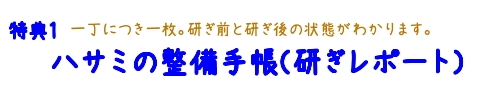 研ぎレポート