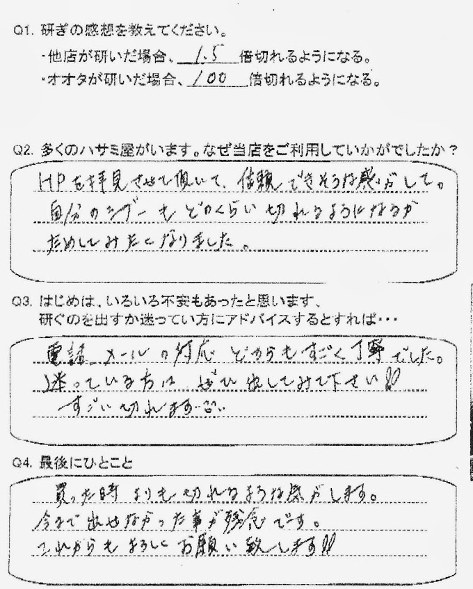 114.電話、メールの対応がどちらもすごく丁寧でした。 迷っている方はぜひ出してみて下さい！！