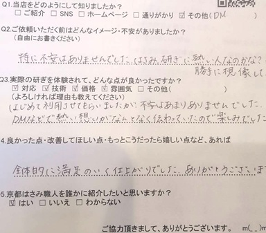 DMなどで熱い想いがなんとなく伝わっていたので楽しみでした